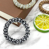 Darrahopens Health & Beauty > Hair Care > Hair Styling Products 9-pack hair ties - Braided hair ties - Curly hair ties - Hair ties that can be worn as bracelets - Very elastic - Lightweight - Leopard print hair ties for phone cords