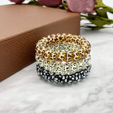Darrahopens Health & Beauty > Hair Care > Hair Styling Products 9-pack hair ties - Braided hair ties - Curly hair ties - Hair ties that can be worn as bracelets - Very elastic - Lightweight - Leopard print hair ties for phone cords