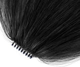 Darrahopens Health & Beauty > Hair Care > Hair Styling Products Clip-In Bangs Real Human Hair Natural Black Clip-On Fringe Hair Extensions for Women Girls