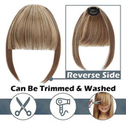 Darrahopens Health & Beauty > Hair Care > Hair Styling Products Clip In Hair Bangs Extensions French Hair Bangs Stylish Hair Bangs Hair Pieces medium brown mediumbrown 28cm