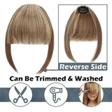 Darrahopens Health & Beauty > Hair Care > Hair Styling Products Clip In Hair Bangs Extensions French Hair Bangs Stylish Hair Bangs Hair Pieces medium brown mediumbrown 28cm