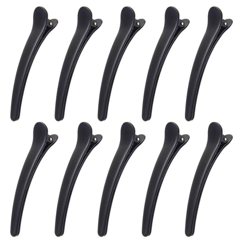 Darrahopens Health & Beauty > Hair Care > Hair Styling Tools 10 pcs Professional Hair Clips - Black Black Black