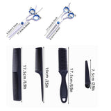 Darrahopens Health & Beauty > Hair Care > Hair Styling Tools 11pcs Hair Cutting Scissors Set Professional Hairdressing Scissors Barber Tools