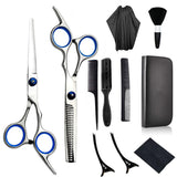 Darrahopens Health & Beauty > Hair Care > Hair Styling Tools 11pcs Hair Cutting Scissors Set Professional Hairdressing Scissors Barber Tools