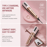 Darrahopens Health & Beauty > Hair Care > Hair Styling Tools 2 in 1 Black Mini Split End Hair Trimmer and Straightening Comb - Cordless USB Rechargeable Hair Cut Remover Tool with Removable Blade for Easy Hair Smoothing Without Reducing Overall Length In Australia - Darrahopens