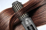 Darrahopens Health & Beauty > Hair Care > Hair Styling Tools 2 in 1 Cordless Hair Straightener Brush Curling Iron with LCD Display-Grey