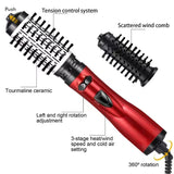 Darrahopens Health & Beauty > Hair Care > Hair Styling Tools 2-in-1 Gold Automatic Rotating Hot Air Styler(38/50mm Curling Barrel) - Multifunctional Hair Dryer Brush, Straightener & Curler with 3 Heat Settings and 360° Bi-directional Rotation
