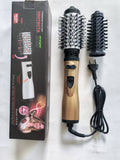 Darrahopens Health & Beauty > Hair Care > Hair Styling Tools 2-in-1 Gold Automatic Rotating Hot Air Styler(38/50mm Curling Barrel) - Multifunctional Hair Dryer Brush, Straightener & Curler with 3 Heat Settings and 360° Bi-directional Rotation