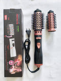 Darrahopens Health & Beauty > Hair Care > Hair Styling Tools 2-in-1 Pink Automatic Rotating Hot Air Styler(38/50mm Curling Barrel) - Multifunctional Hair Dryer Brush, Straightener & Curler with 3 Heat Settings and 360° Bi-directional Rotation