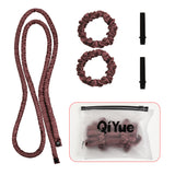 Darrahopens Health & Beauty > Hair Care > Hair Styling Tools 2-PCS Dark coffee Heatless Hair Curler Set Extra Long Overnight Soft Ribbon for Natural Big Waves Damage-Free Professional Home Styling Solution for Local Women