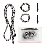Darrahopens Health & Beauty > Hair Care > Hair Styling Tools 2-PCS White leopard print Heatless Hair Curler Set Extra Long Overnight Soft Ribbon for Natural Big Waves Damage-Free Professional Home Styling Solution for Local Women