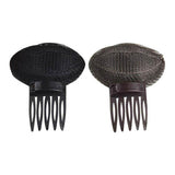 Darrahopens Health & Beauty > Hair Care > Hair Styling Tools 2Pcs Diy Invisible Hair Volume Increase Fluffy Puff Sponge Pad Clip Comb Girls