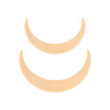 Darrahopens Health & Beauty > Hair Care > Hair Styling Tools 2Pcs Moon Hair Fork ABS Decorative Portable Moon Hairpin Hair Stick for Daily Shopping Cosplays Beige In Australia - Darrahopens