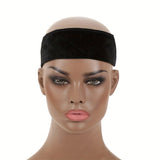 Darrahopens Health & Beauty > Hair Care > Hair Styling Tools 3-Pack Black Velvet Wig Headband – Soft, Stretchy & Secure Lace Wig Band for Seamless Hairpiece Fit
