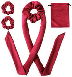 Darrahopens Health & Beauty > Hair Care > Hair Styling Tools 3-Piece Hair Rollers - Curling Iron for Women - Includes Storage Bag - Creates Long-Lasting Curls Without Heat (Red)