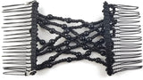 Darrahopens Health & Beauty > Hair Care > Hair Styling Tools 6-Pack Pearl Hair Combs - Elastic Magic Hairpins - Hair Clamps - Hair Clip - Black & White - For All Hair Types