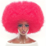 Darrahopens Health & Beauty > Hair Care > Hair Styling Tools 70s Fun Big Elastic Fluffy Afro Wig - High-quality Synthetic Short Curly Twisted Braid Wig for Cosplay and Daily Parties - Premium Fashion Wig（black)