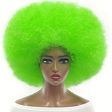 Darrahopens Health & Beauty > Hair Care > Hair Styling Tools 70s Fun Big Elastic Fluffy Afro Wig - High-quality Synthetic Short Curly Twisted Braid Wig for Cosplay and Daily Parties - Premium Fashion Wig（rose)