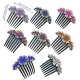 Darrahopens Health & Beauty > Hair Care > Hair Styling Tools 8Pack Rhinestone Hair Comb Non-Slip Simple All-Match Hair Accessories Fork Comb