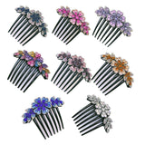 Darrahopens Health & Beauty > Hair Care > Hair Styling Tools 8Pack Rhinestone Hair Comb Non-Slip Simple All-Match Hair Accessories Fork Comb