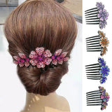Darrahopens Health & Beauty > Hair Care > Hair Styling Tools 8Pack Rhinestone Hair Comb Non-Slip Simple All-Match Hair Accessories Fork Comb