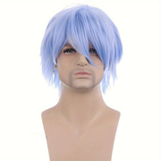 Darrahopens Health & Beauty > Hair Care > Hair Styling Tools Anime Cosplay Full Head Wig, Unisex 12-inch, Anti-Deformation Multi-color Options, Essential Tool for Role-Playing, Stage, and Party Styling.(sky blue)