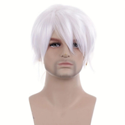 Darrahopens Health & Beauty > Hair Care > Hair Styling Tools Anime Cosplay Full Head Wig, Unisex 12-inch, Anti-Deformation Multi-color Options, Essential Tool for Role-Playing, Stage, and Party Styling.(white)