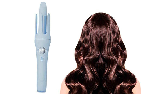 Darrahopens Health & Beauty > Hair Care > Hair Styling Tools Auto Rotating Wireless Hair Curler 32mm for All Hair Types -Purple
