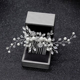 Darrahopens Health & Beauty > Hair Care > Hair Styling Tools Bridal Headpieces Crystal Wedding Accessories White Jewelry Hair Comb Party Au