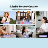 Darrahopens Health & Beauty > Hair Care > Hair Styling Tools Cordless Hair Straightener Brush: Dual 2000mAh batteries for long-lasting power, fast heating, creates smooth styles anytime, anywhere.(Black)