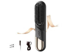 Darrahopens Health & Beauty > Hair Care > Hair Styling Tools Cordless Hair Straightener Brush Mini Hot Comb for Women Anti-Scald Protection -Black