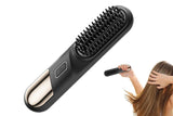 Darrahopens Health & Beauty > Hair Care > Hair Styling Tools Cordless Hair Straightener Brush Mini Hot Comb for Women Anti-Scald Protection -Black