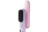 Darrahopens Health & Beauty > Hair Care > Hair Styling Tools Cordless Hair Straightener Brush Mini Hot Comb for Women Anti-Scald Protection -Purple