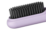 Darrahopens Health & Beauty > Hair Care > Hair Styling Tools Cordless Hair Straightener Brush Mini Hot Comb for Women Anti-Scald Protection -Purple