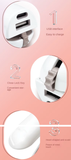 Darrahopens Health & Beauty > Hair Care > Hair Styling Tools Cordless Mini Hair Straightener & Curler 2-in-1 - Portable USB Rechargeable Ceramic Flat Iron with 3 Temperature Settings - Compact Travel Styler for Bangs & Touch Ups - White