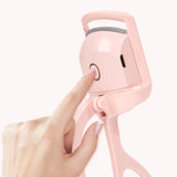 Darrahopens Health & Beauty > Hair Care > Hair Styling Tools Electric Heated Eyelash Curler for Women – USB Rechargeable Heated Lash Curler with Quick Heat-Up, Multi-Temp Settings, 24H Natural Curl, Anti-Scald Silicone, Portable Makeup Tool, Pink