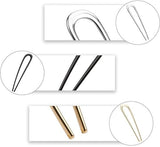 Darrahopens Health & Beauty > Hair Care > Hair Styling Tools French Hair Clips - Metal 14cm / 5.5 inch - French Twist Clips - French Twist Clips - U-Shaped Clips - Gold, Silver and Black Clips - Large Clips - Pack of 3