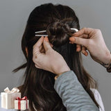 Darrahopens Health & Beauty > Hair Care > Hair Styling Tools French Hair Clips - Metal 14cm / 5.5 inch - French Twist Clips - French Twist Clips - U-Shaped Clips - Gold, Silver and Black Clips - Large Clips - Pack of 3
