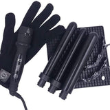 Darrahopens Health & Beauty > Hair Care > Hair Styling Tools H2D X3 Professional Hair Curling Wand Ceramic Curler Roller - Black