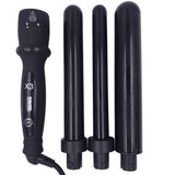 Darrahopens Health & Beauty > Hair Care > Hair Styling Tools H2D X3 Professional Hair Curling Wand Ceramic Curler Roller - Black
