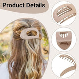 Darrahopens Health & Beauty > Hair Care > Hair Styling Tools Hair Clips - Flat Hair Clips - Strong Grip Hair Clips with Inner Teeth - Strong Grip Side Hair Clips - 4 Pieces