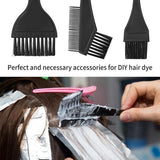 Darrahopens Health & Beauty > Hair Care > Hair Styling Tools Hair Dye Brush - 4-Piece Hair Dye Brush Set - Hair Dye Brush and Mixing Bowl Set - Double-Sided Hair Dye Brush - Hair Styling Tools - DIY Hair Dye Comb Set - Includes Mixing Bowl - Black