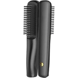 Darrahopens Health & Beauty > Hair Care > Hair Styling Tools Hair Straightener Brush Fast Heating Electric Hot Negative Ion Straightening Comb for Home Salon -Black