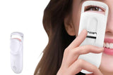 Darrahopens Health & Beauty > Hair Care > Hair Styling Tools Heated Eyelash Curler Portable Electric Lash Curler Natural Curls-White