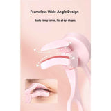 Darrahopens Health & Beauty > Hair Care > Hair Styling Tools Heated Eyelash Curler Rechargeable Electric Lash Curler with Type-C,  Anti-Burn Mini Heat Design, Gift for Women Girls, Pink 2pcs