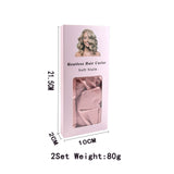 Darrahopens Health & Beauty > Hair Care > Hair Styling Tools Pink Heatless Hair Curler Set with Satin Ribbon and Sleep Caps for Overnight Big Waves Easy Damage-Free Styling Solution for Local Women Professional Kit