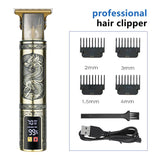 Darrahopens Health & Beauty > Hair Care > Hair Styling Tools Professional Dragon Design Hair Clipper - Cordless Hair Trimmer with Digital Display, Adjustable Guards, and USB Charging