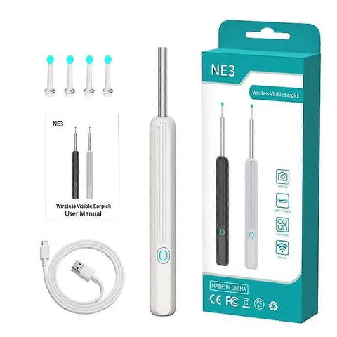 Darrahopens Health & Beauty > Hair Care > Hair Styling Tools TW1 Smart Visual Ear Cleaner with HD 1080P Camera Wireless USB WiFi Otoscope Ear Wax Removal Tool Compatible with iPhone iPad Android