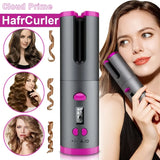 Darrahopens Health & Beauty > Hair Care > Hair Styling Tools USB LCD Wireless Charging Automatic Portable Hair Curler Smart Home Personal Care Appliance Mini Hair Curling Iron, Stylish Design, Multiple Colors Available