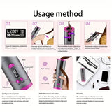 Darrahopens Health & Beauty > Hair Care > Hair Styling Tools USB LCD Wireless Charging Automatic Portable Hair Curler Smart Home Personal Care Appliance Mini Hair Curling Iron, Stylish Design, Multiple Colors Available